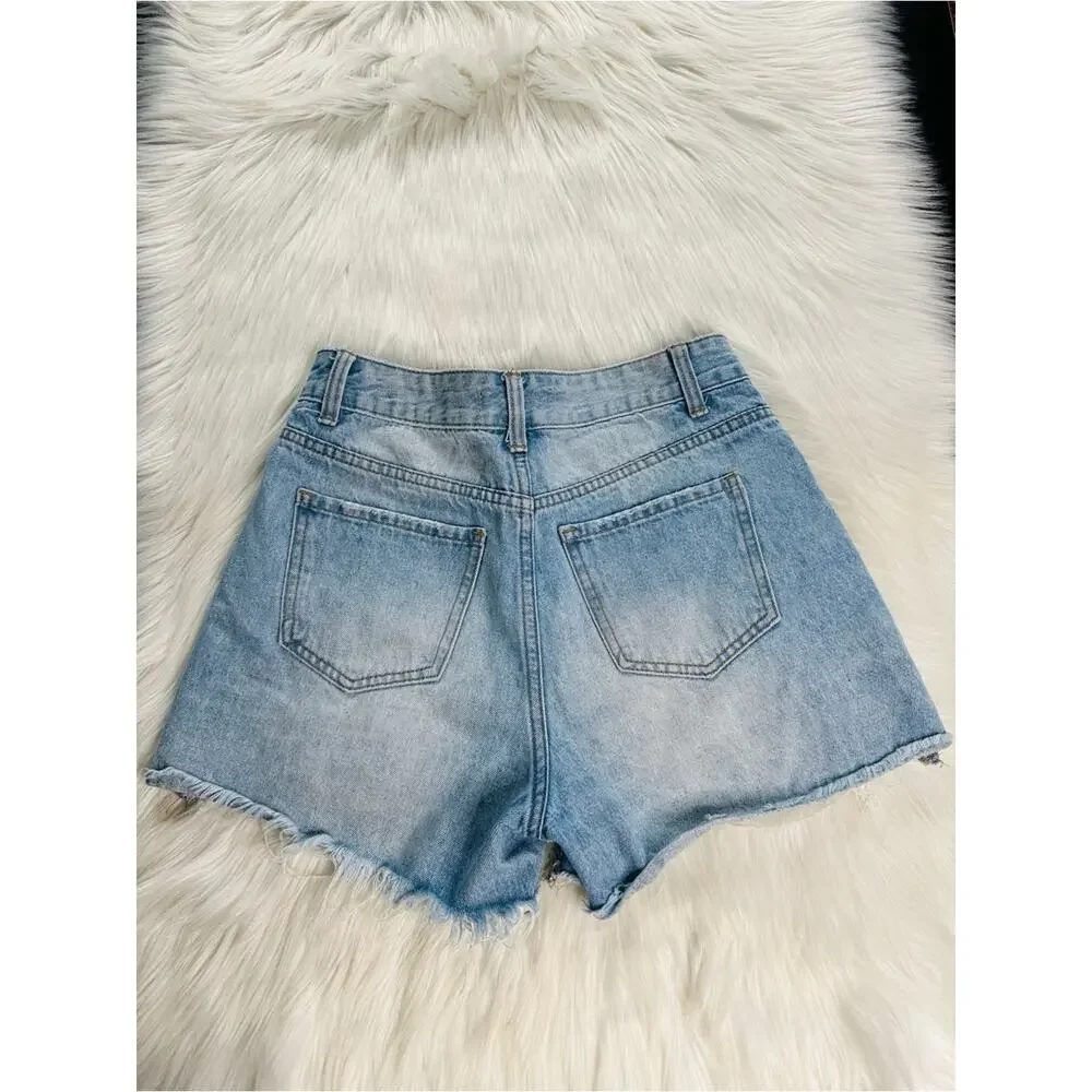 Vervet High Rise Booty Denim Cut Offs